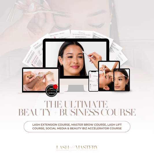The Ultimate Lash, Brow & Business Course (4 Courses Included)