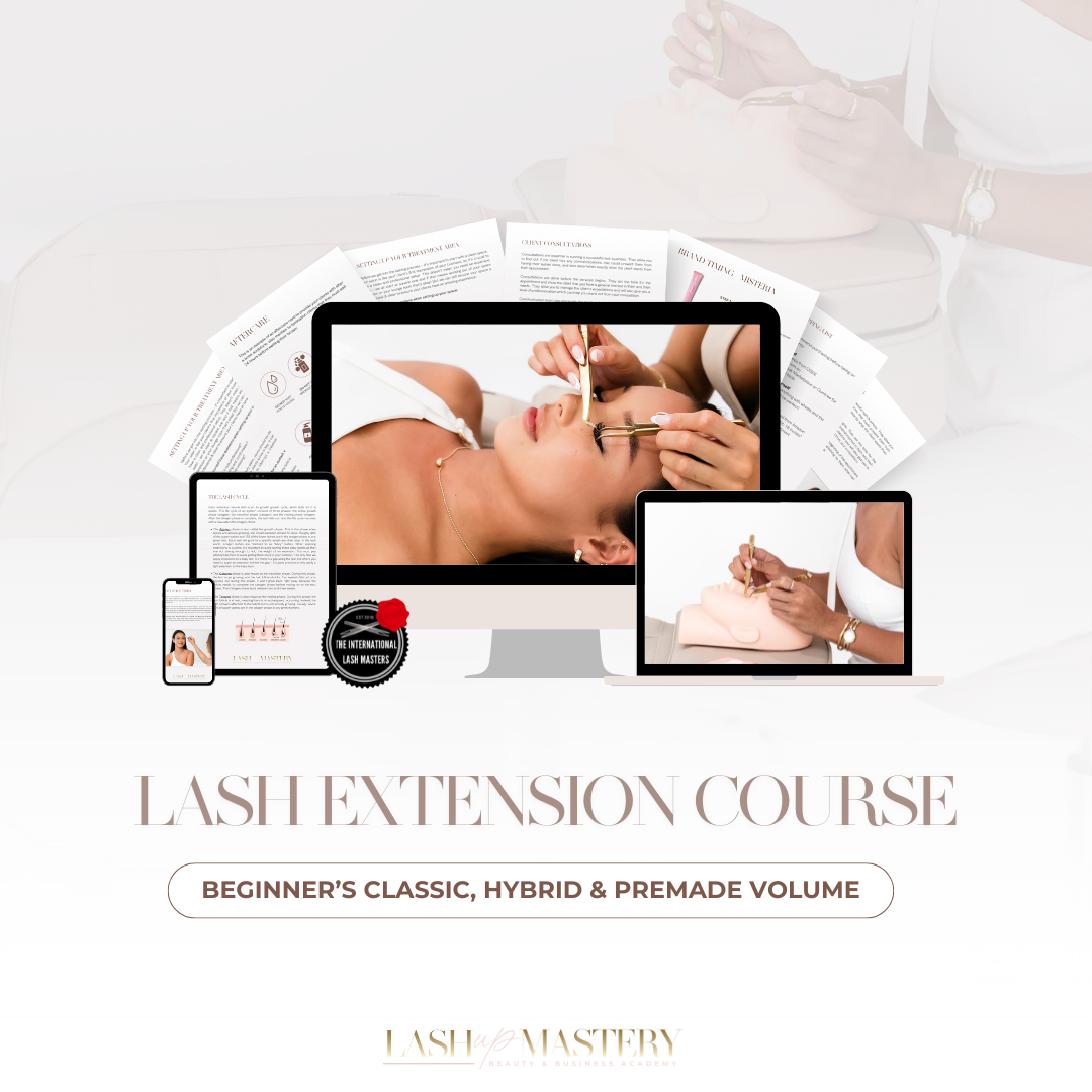 Online Classic, Hybrid & Premade Volume Lash Course