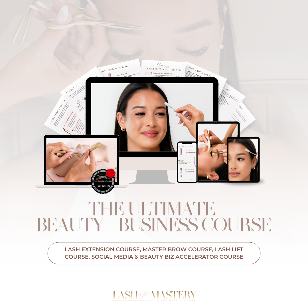 The Ultimate Lash, Brow & Business Course (4 Courses Included)