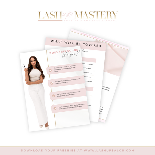 FREE INFO PACK - LASH LIFT COURSE